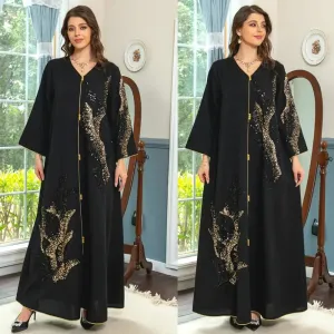 عباية نسائية مطرزه , Embroidered women's abaya