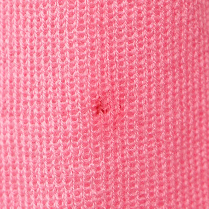 38 NEW $675 ROBERTO CAVALLI Pink WOOL CASHMERE RC LOGO Knit Tunic SWEATER TOP XS