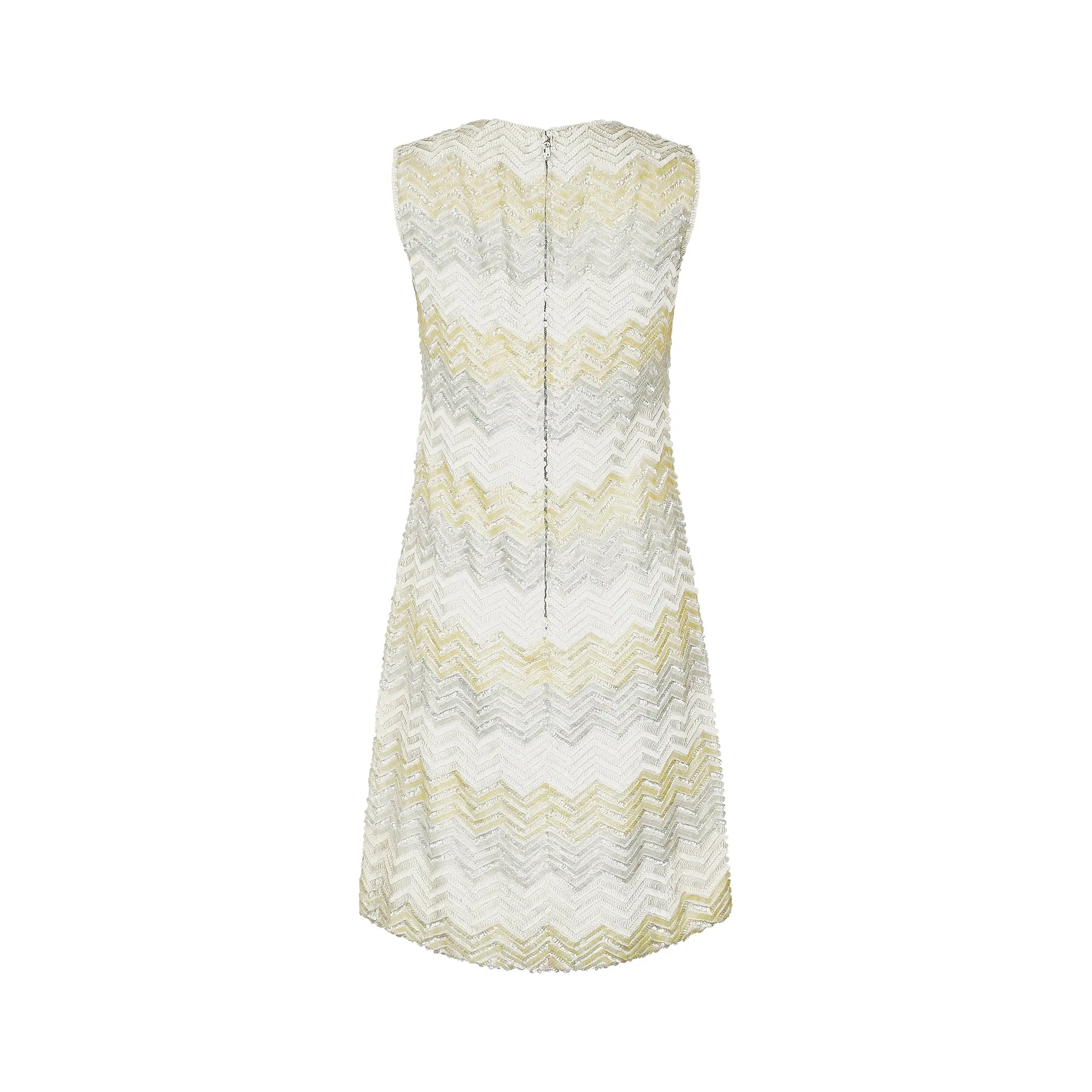 ARCHIVE - 1960s Dynasty Chevron Sequinned Shift Dress