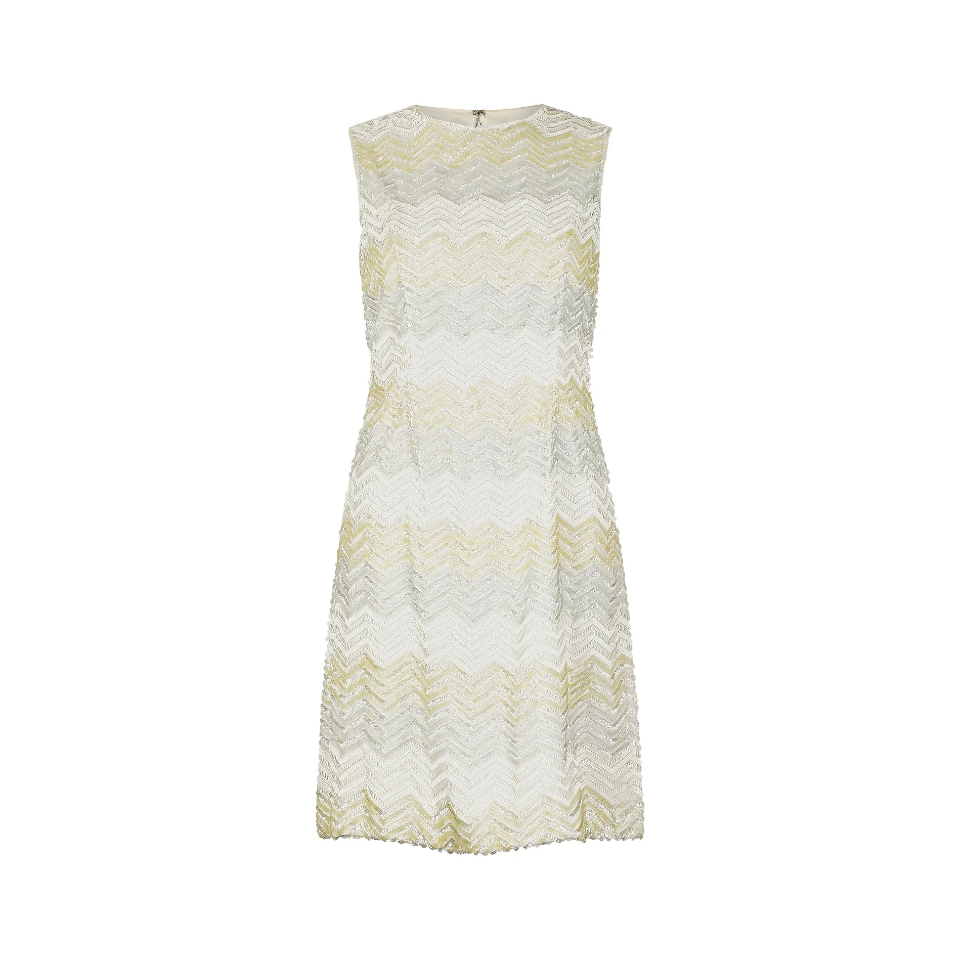 ARCHIVE - 1960s Dynasty Chevron Sequinned Shift Dress
