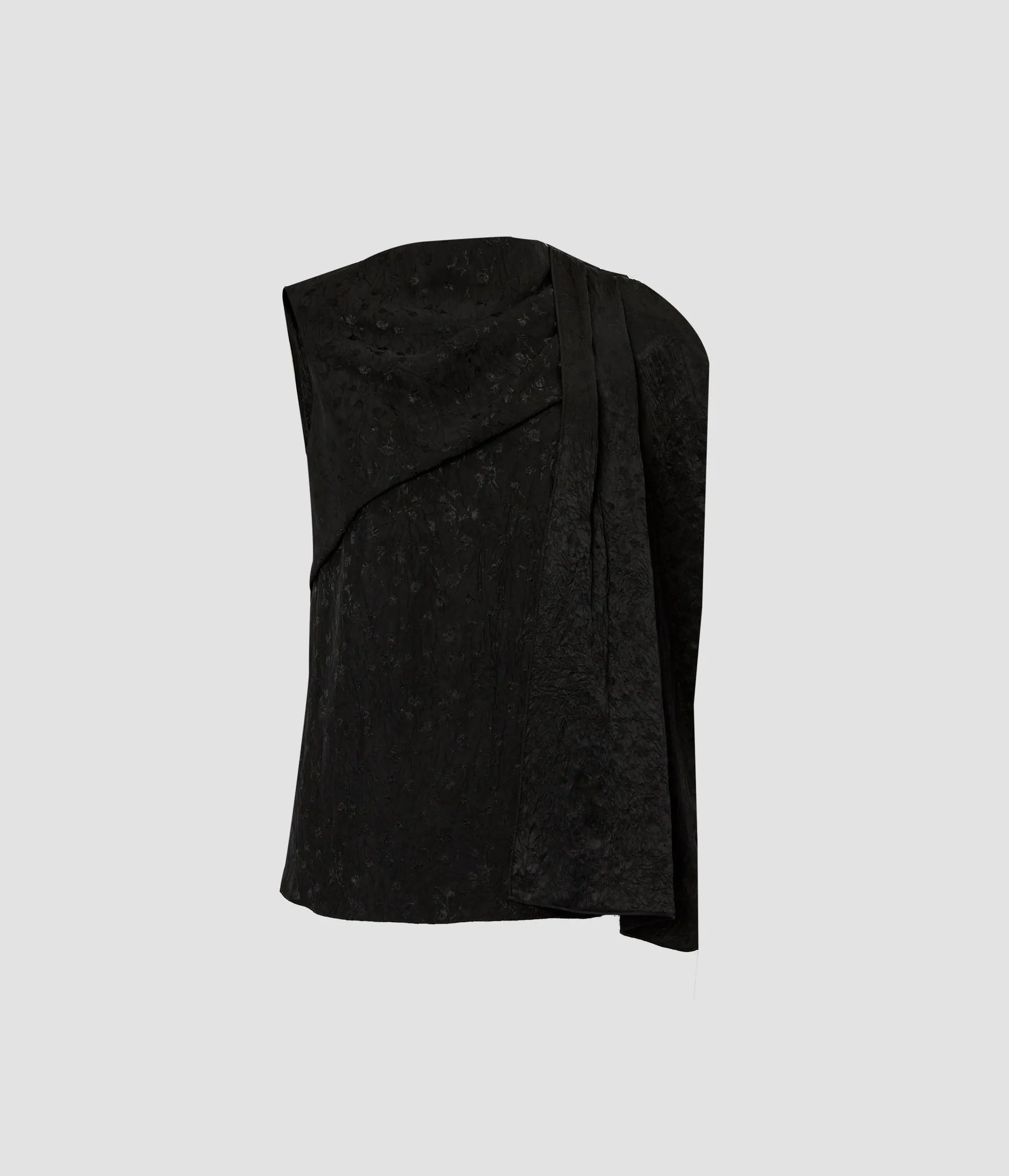 Asymmetric Drape Blouse