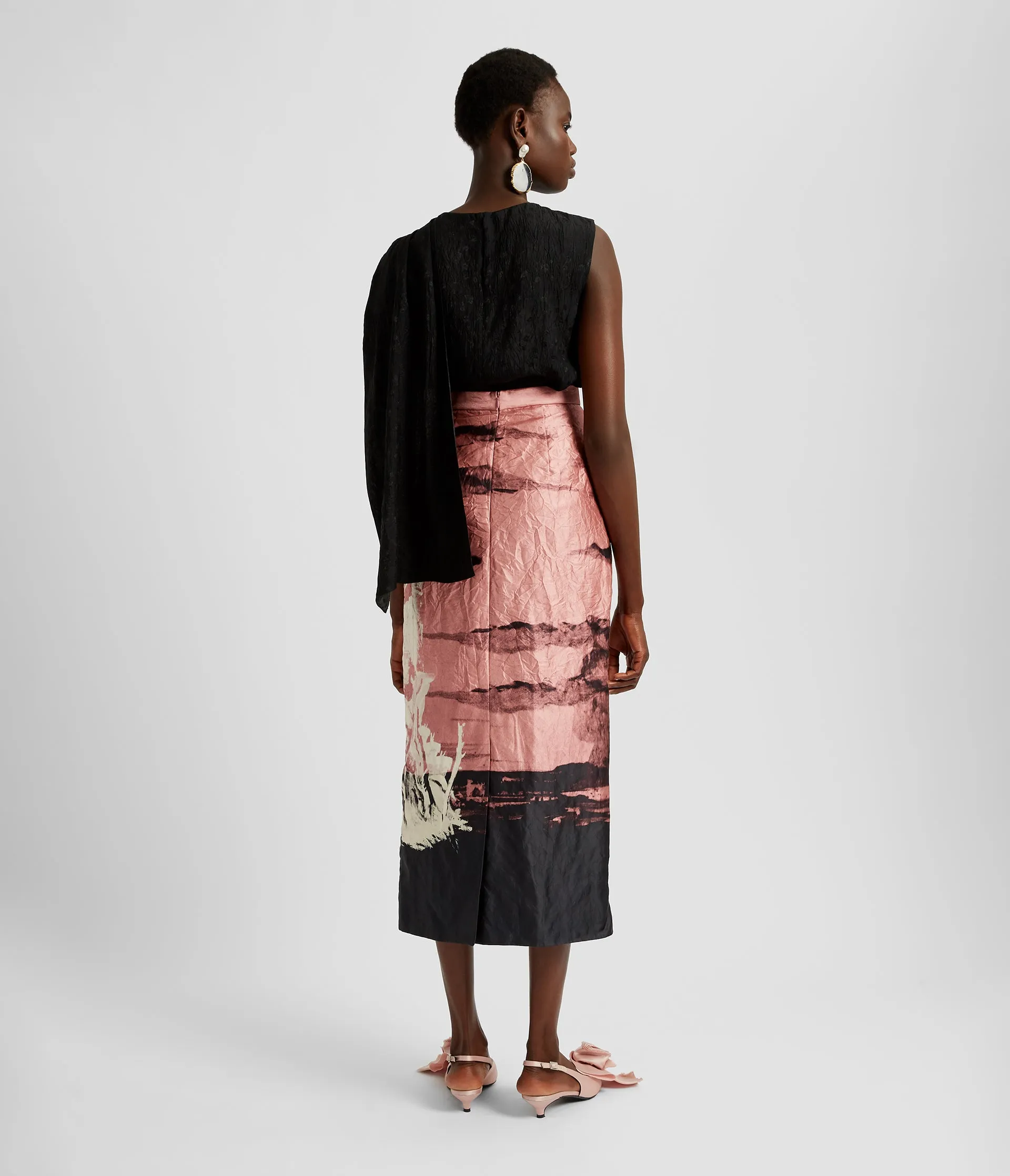 Asymmetric Drape Blouse