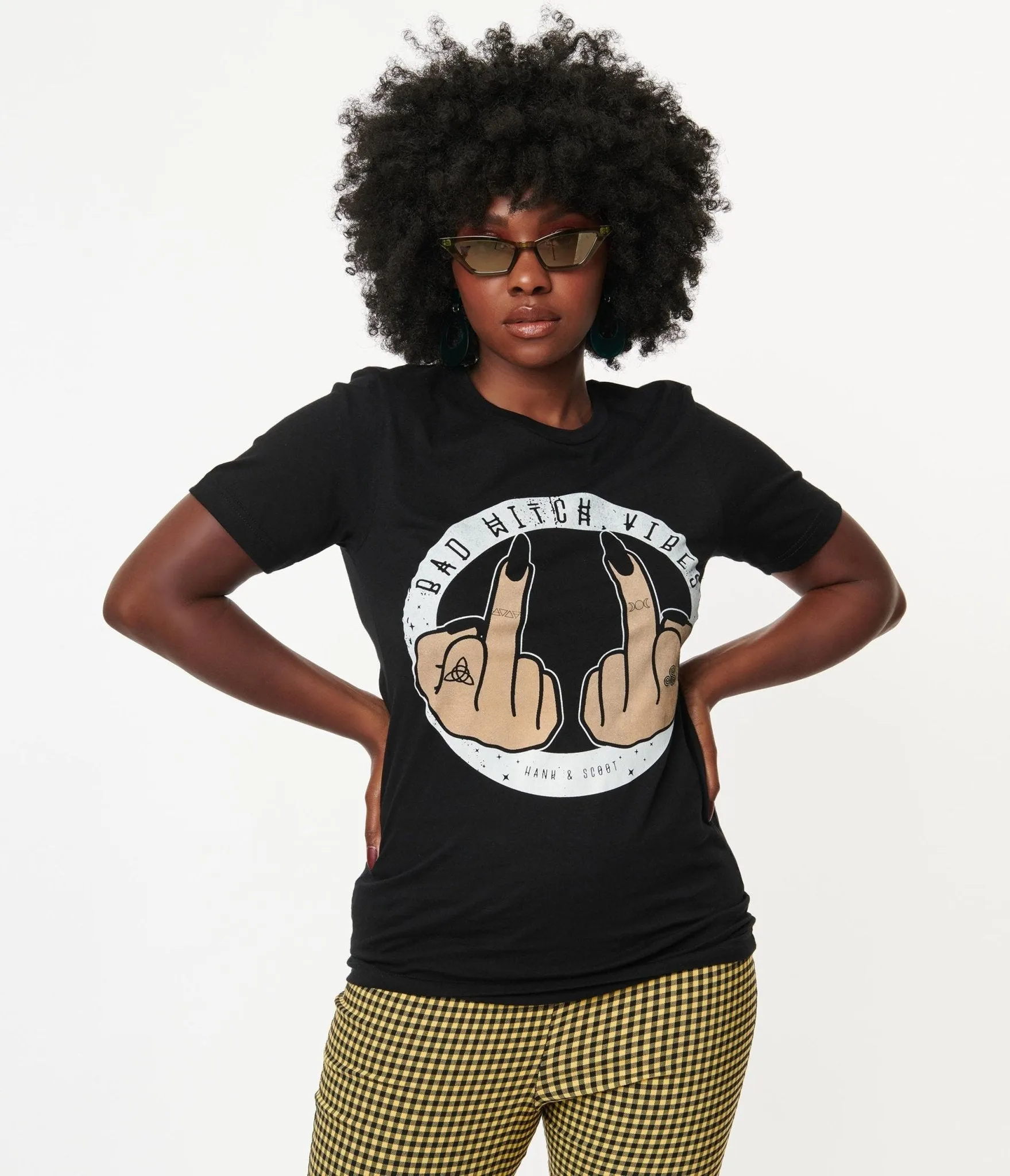 Bad Witch Vibes Fitted Graphic Tee