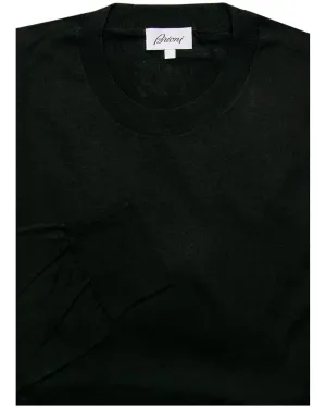 Black Crew Neck Knit Sweater