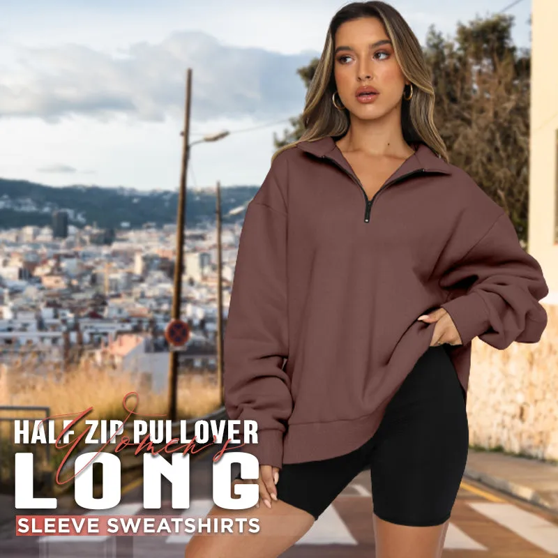 Black Friday Hot Sales - 49% OFFWomen's Half Zip Pullover Long Sleeve Sweatshirts