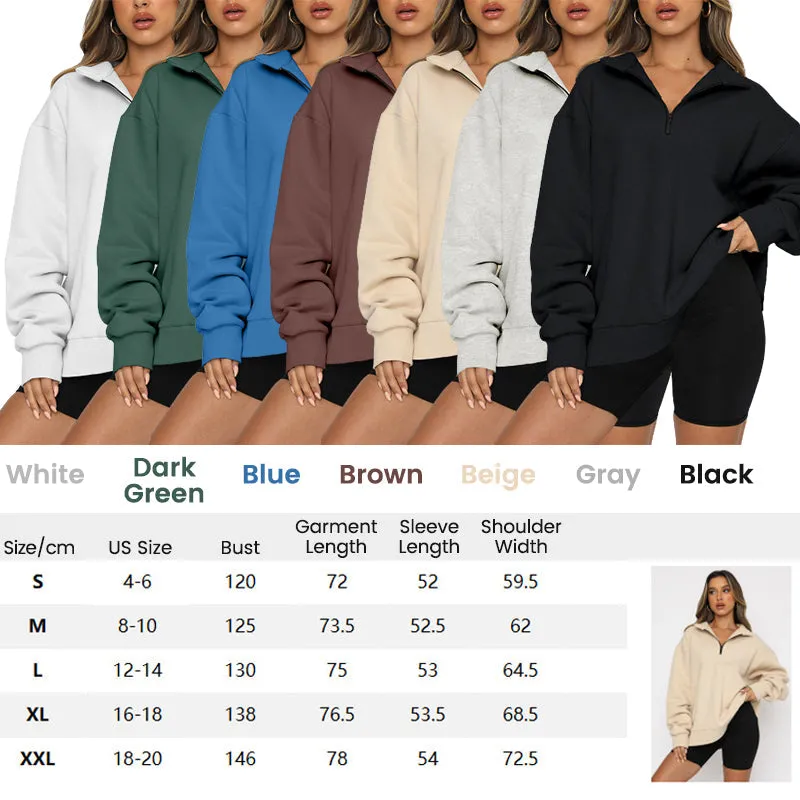 Black Friday Hot Sales - 49% OFFWomen's Half Zip Pullover Long Sleeve Sweatshirts
