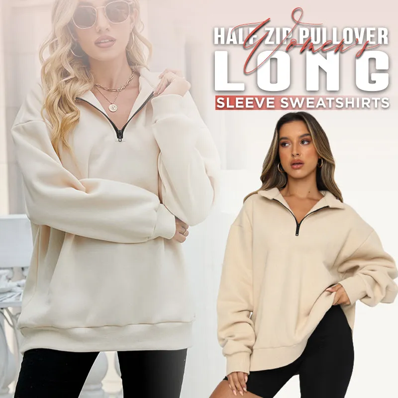 Black Friday Hot Sales - 49% OFFWomen's Half Zip Pullover Long Sleeve Sweatshirts