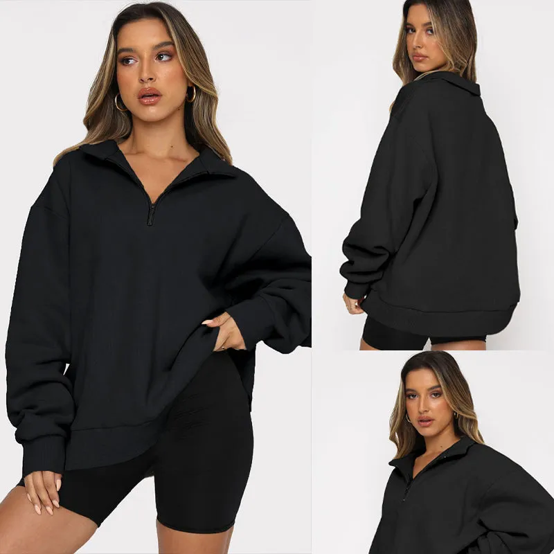 Black Friday Hot Sales - 49% OFFWomen's Half Zip Pullover Long Sleeve Sweatshirts