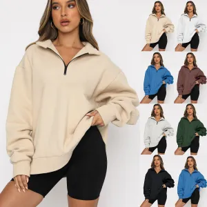 Black Friday Hot Sales - 49% OFFWomen's Half Zip Pullover Long Sleeve Sweatshirts