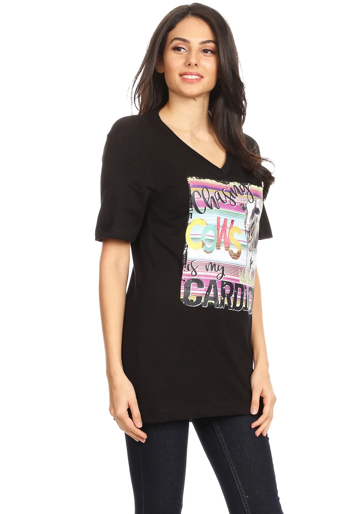 CH V CHASING COWS- BLACK