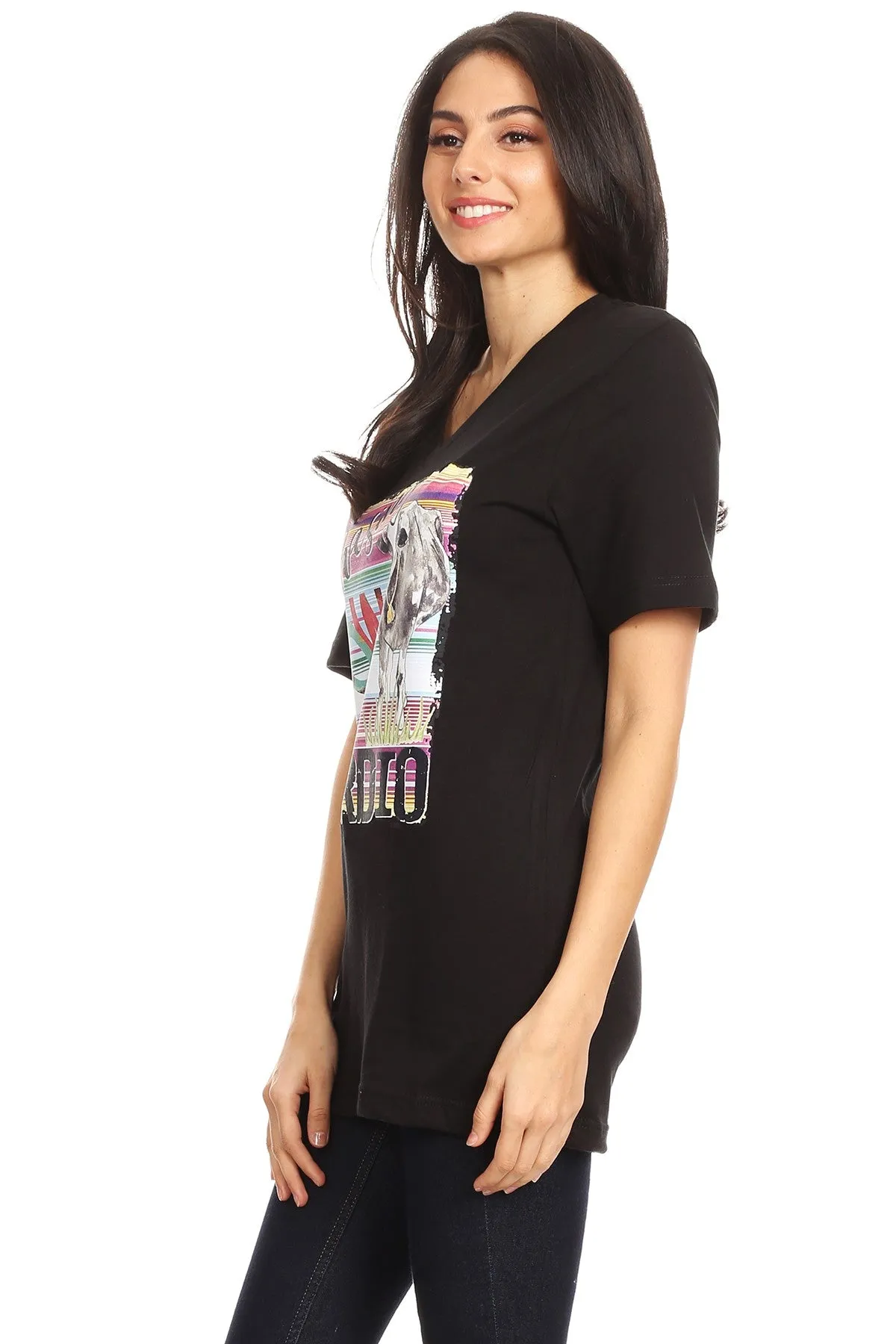 CH V CHASING COWS- BLACK