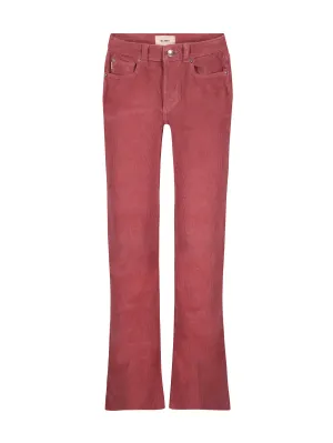 Claire Bootcut Blush Corduroy