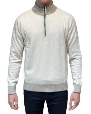 CODICE Quarter Zip Beige