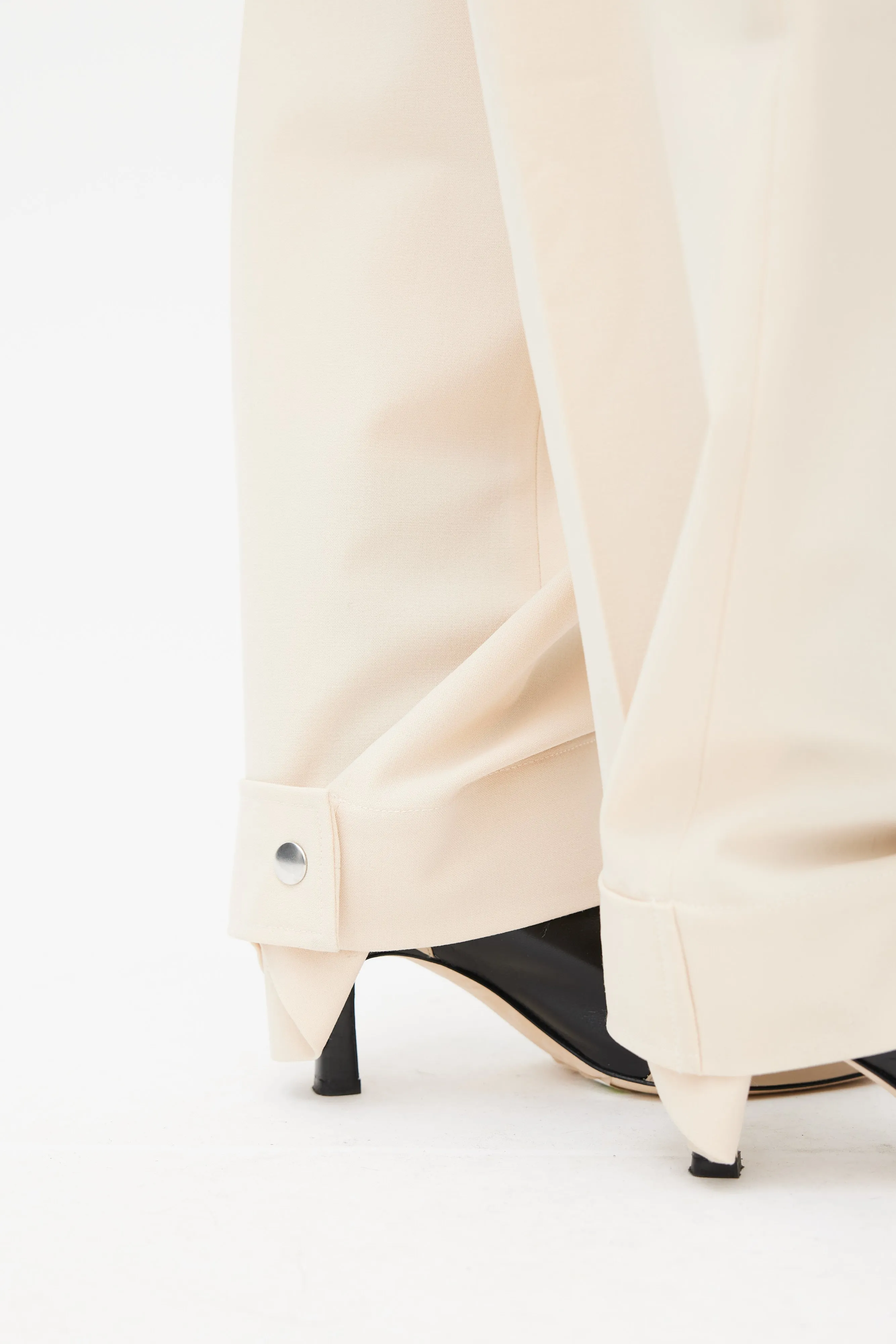 Cream Ulla Wide Leg Trouser