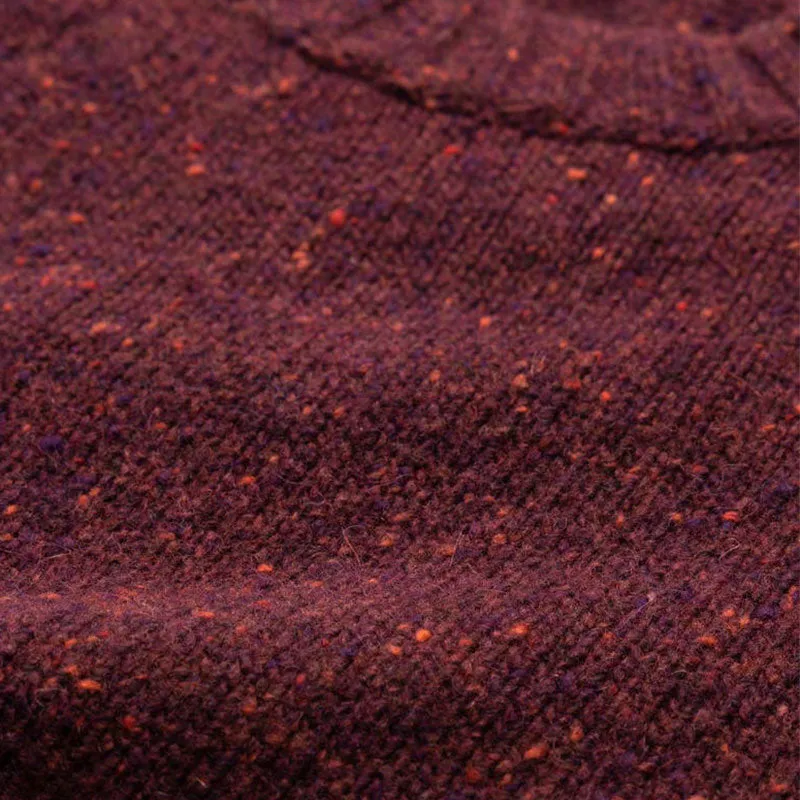 Custom Wholesale Wool Blend Men Knit Sweater - Solid Pullover with Ribbed Cuffs and Hem OEM/ODM Manufacturer