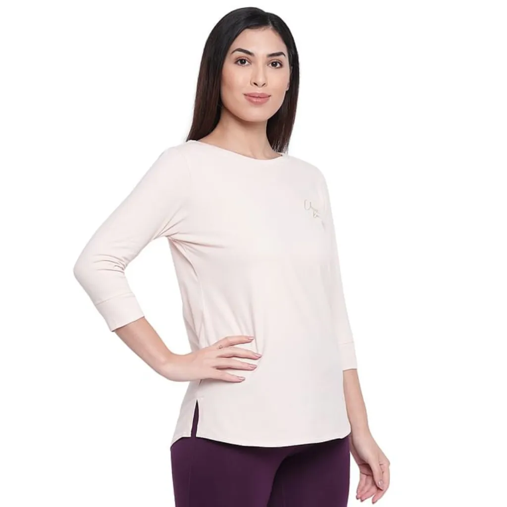 Enamor-E157 LONG SLEEVE BASIC CREW TEE â€“ GRAPHIC PRINT | CREW NECK BASIC STRETCH COTTON TEE