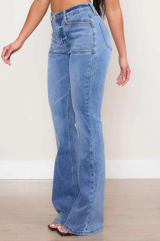 High Rise Bootcut Jeans
