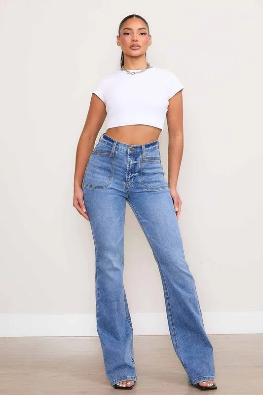 High Rise Bootcut Jeans