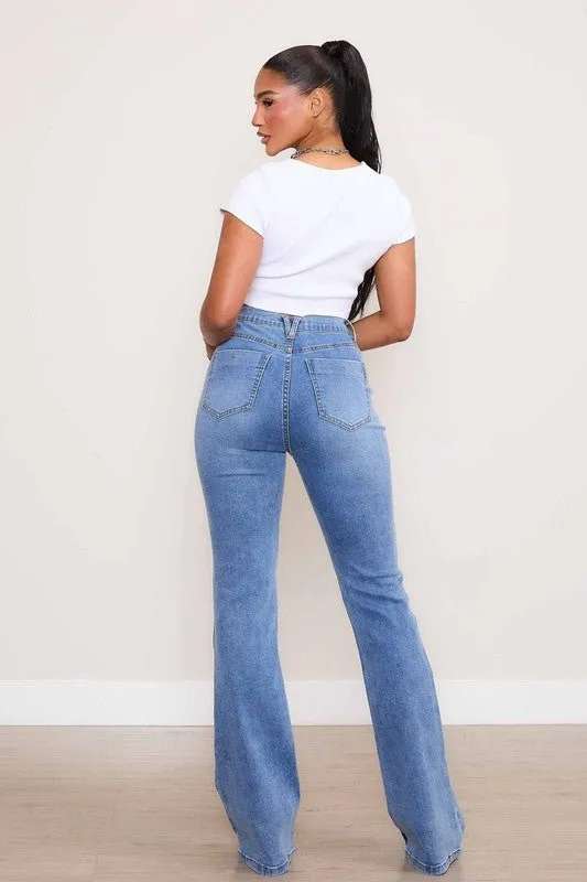 High Rise Bootcut Jeans