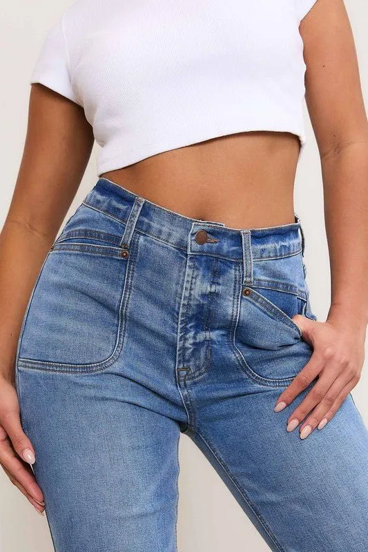 High Rise Bootcut Jeans