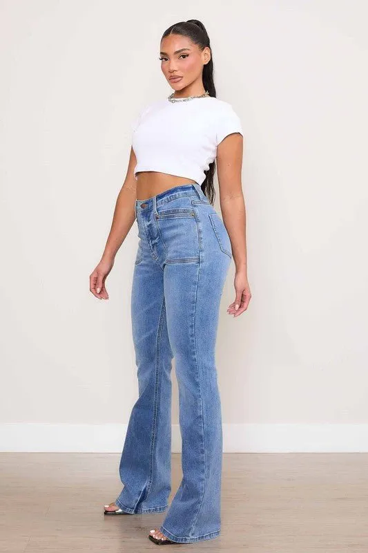 High Rise Bootcut Jeans