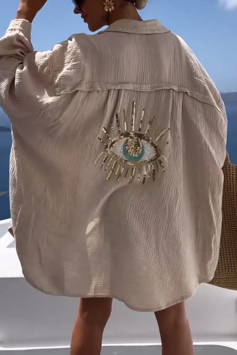 Hot Sale 49% OFF2025 New Casual Sequin Beaded Shirt