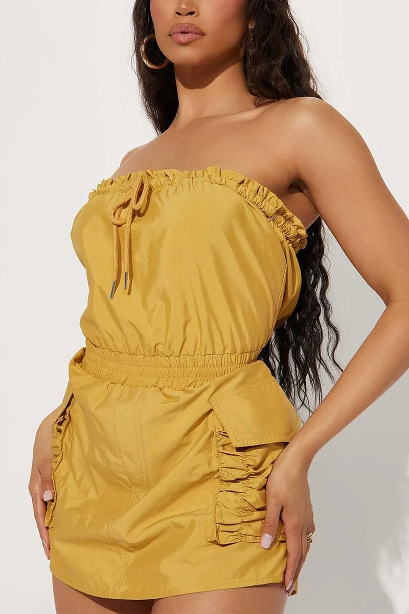 JB030 Strapless Romper Shorts
