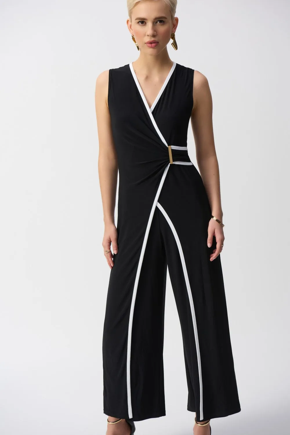 Joseph Ribkoff Jumpsuit 251048-BV Black/Vanilla