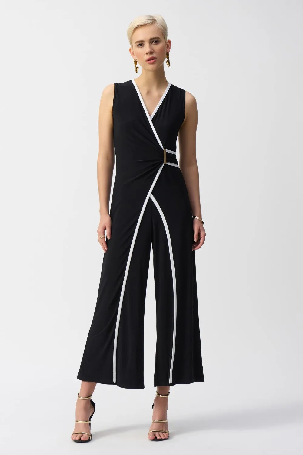 Joseph Ribkoff Jumpsuit 251048-BV Black/Vanilla