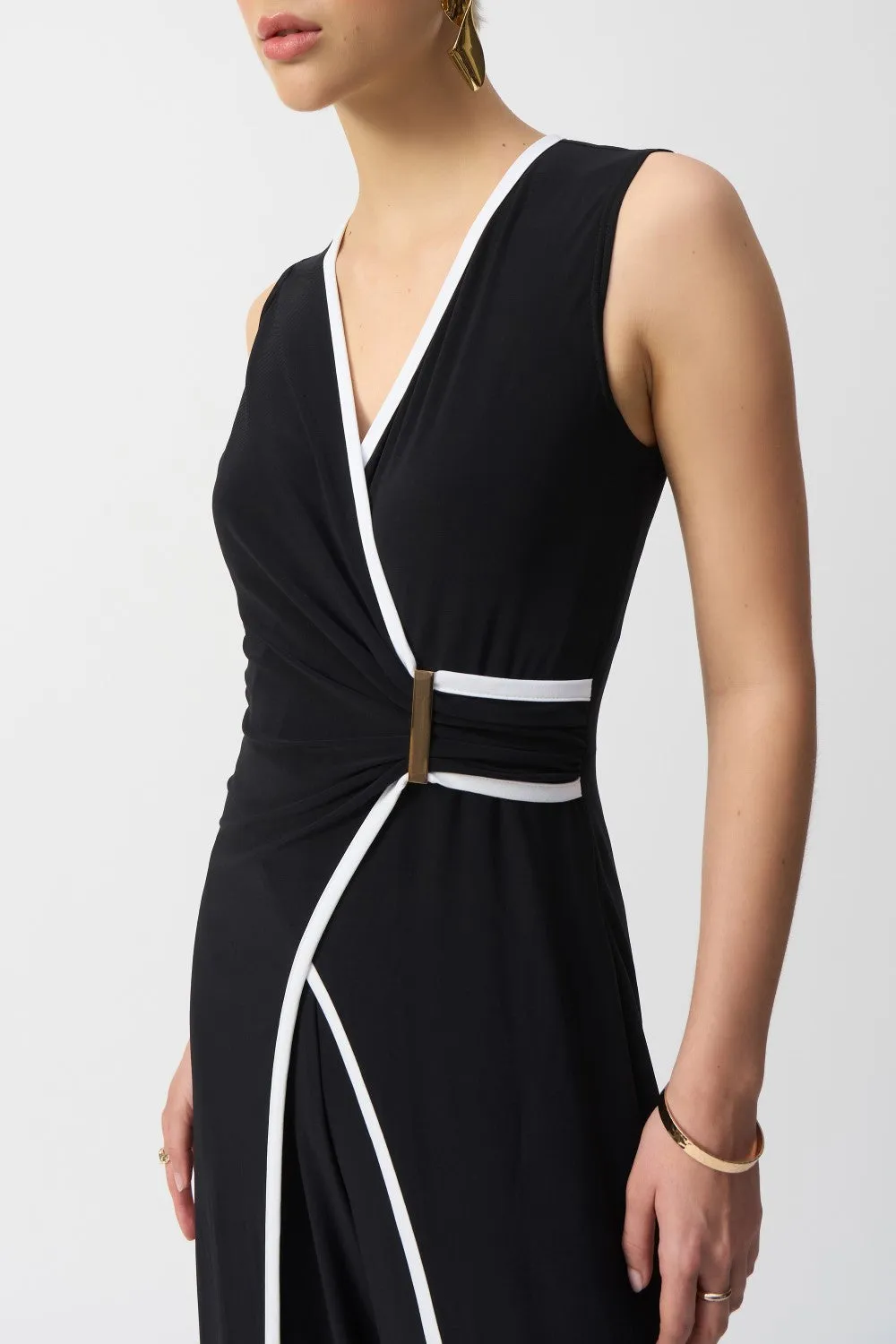 Joseph Ribkoff Jumpsuit 251048-BV Black/Vanilla