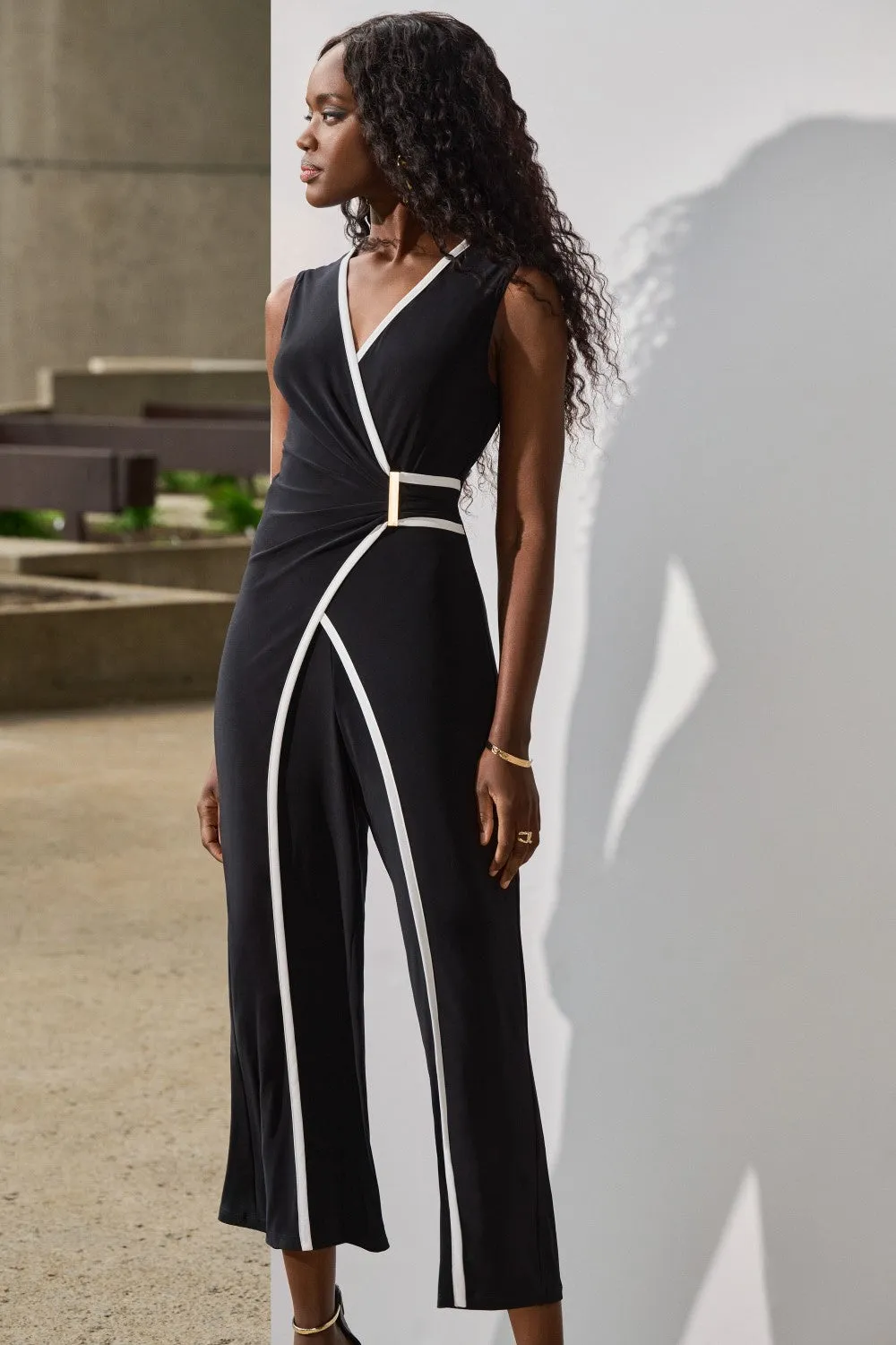 Joseph Ribkoff Jumpsuit 251048-BV Black/Vanilla