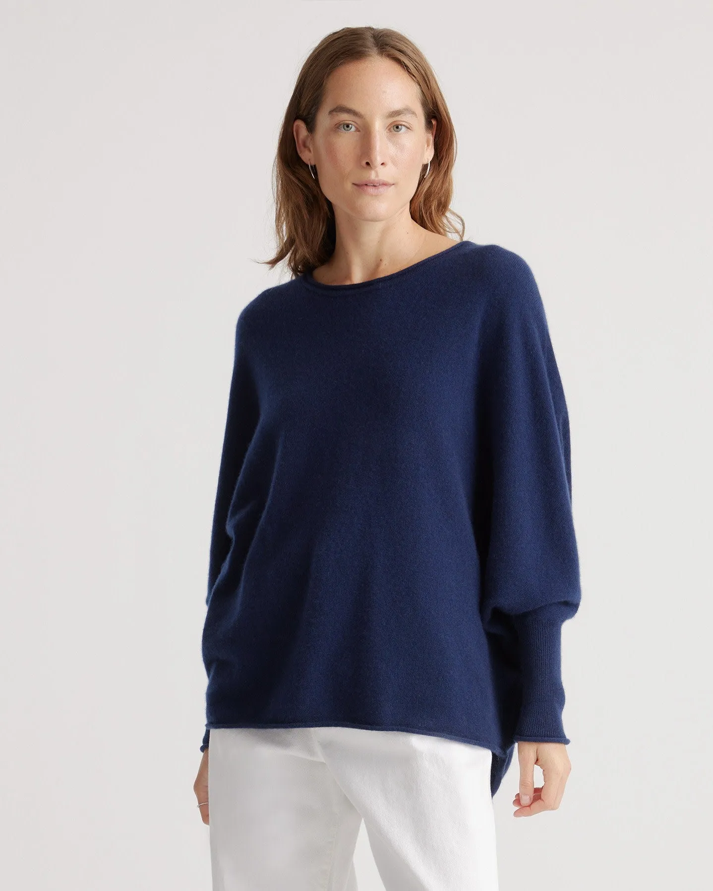 Lightweight Mongolian Cashmere Batwing Sweater