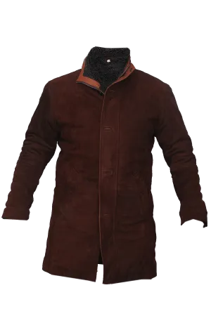 LONGMIRE WALT MYSTERIES ROBERT SHERIFF BROWN SUEDE LEATHER JACKET COAT