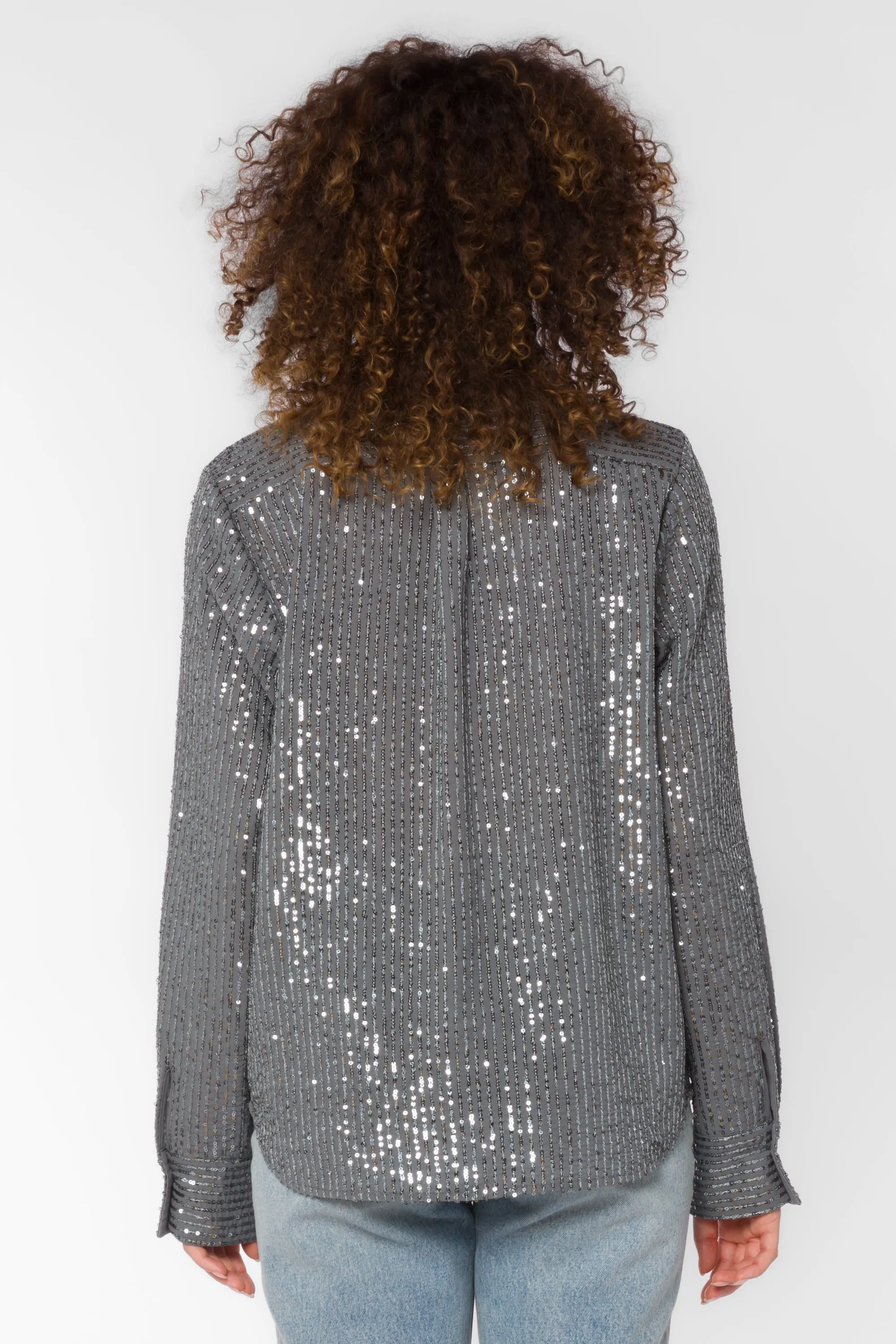 Michael Charcoal Sequin Shirt
