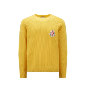 MONCLER x BBC WOOL & CASHMERE SWEATER - OPEN YELLOW