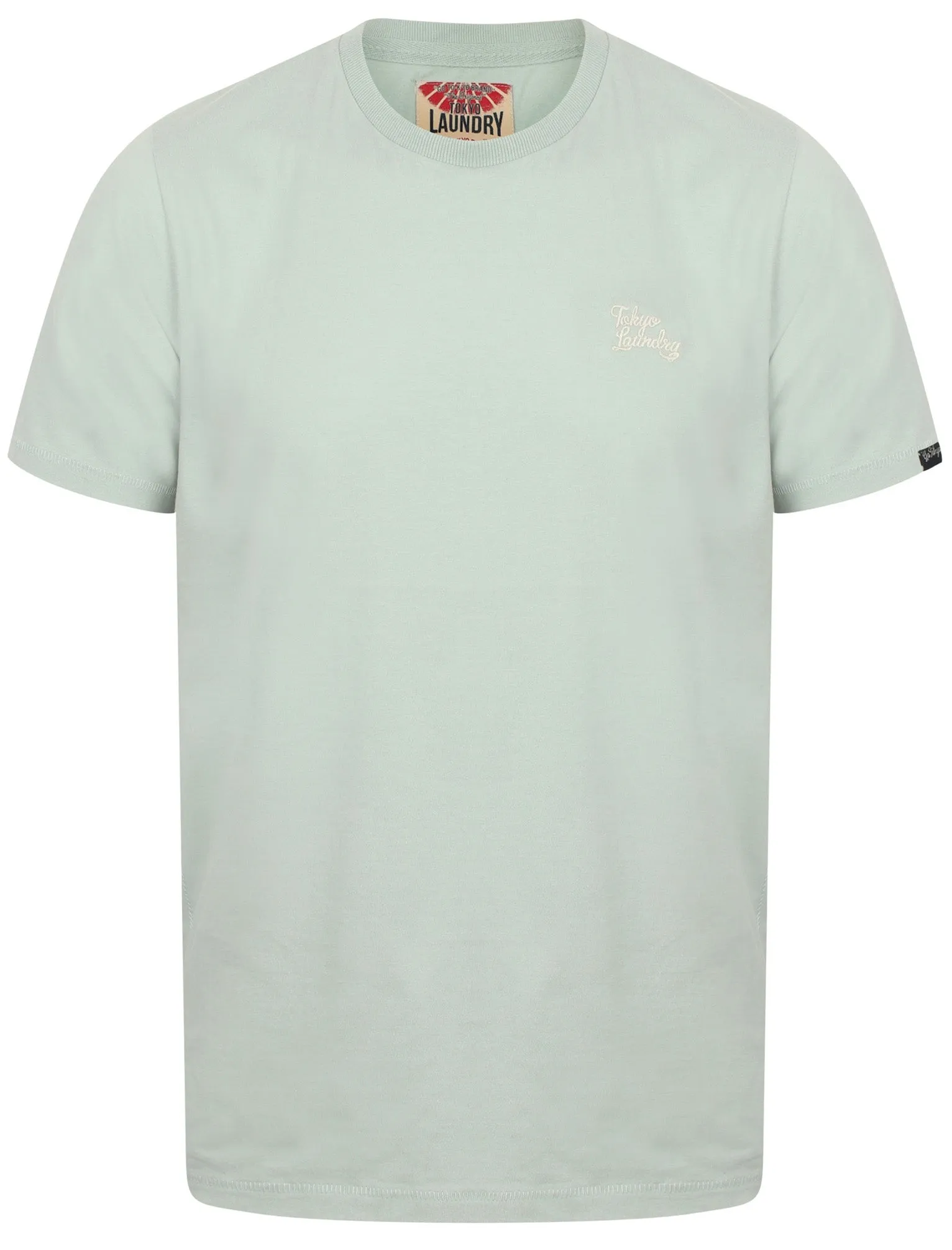 Montecarlo Crew Neck Cotton T-Shirt In Pale Mint - Tokyo Laundry