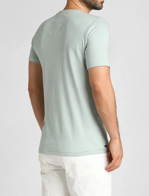 Montecarlo Crew Neck Cotton T-Shirt In Pale Mint - Tokyo Laundry