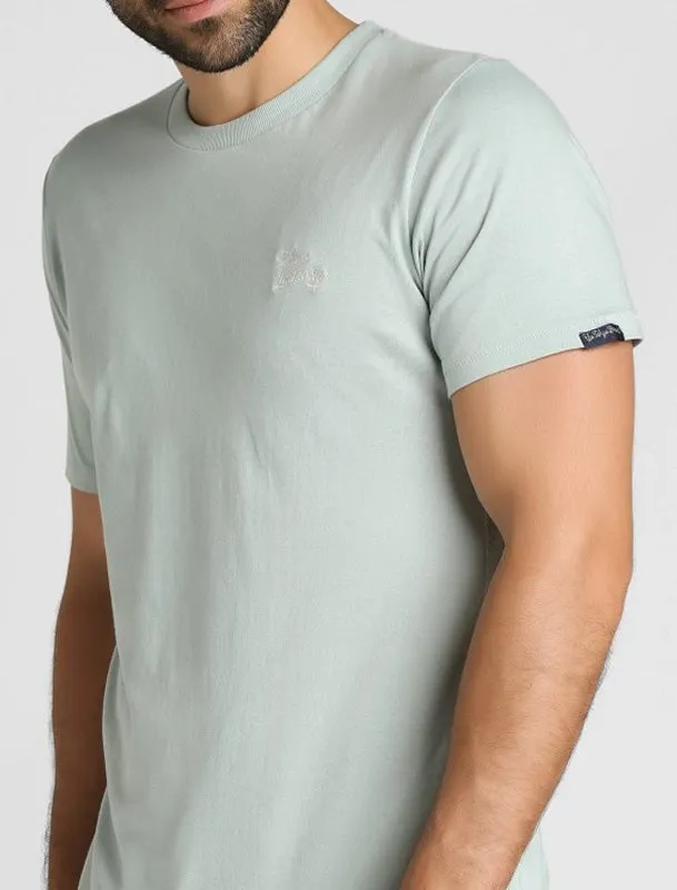 Montecarlo Crew Neck Cotton T-Shirt In Pale Mint - Tokyo Laundry