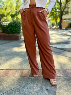 Morning Brew Pleated Pants