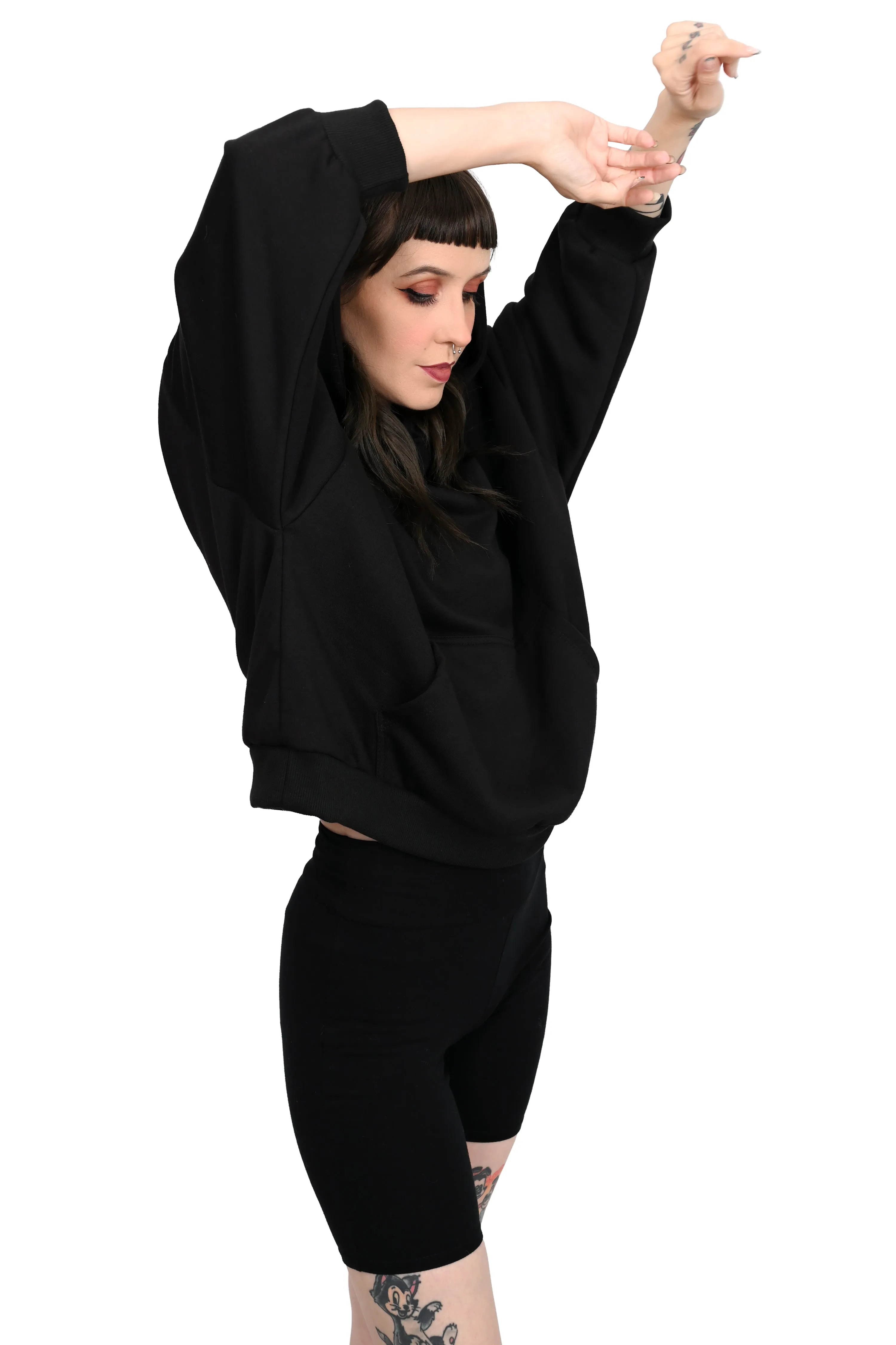 Oversized Crop Hoodie