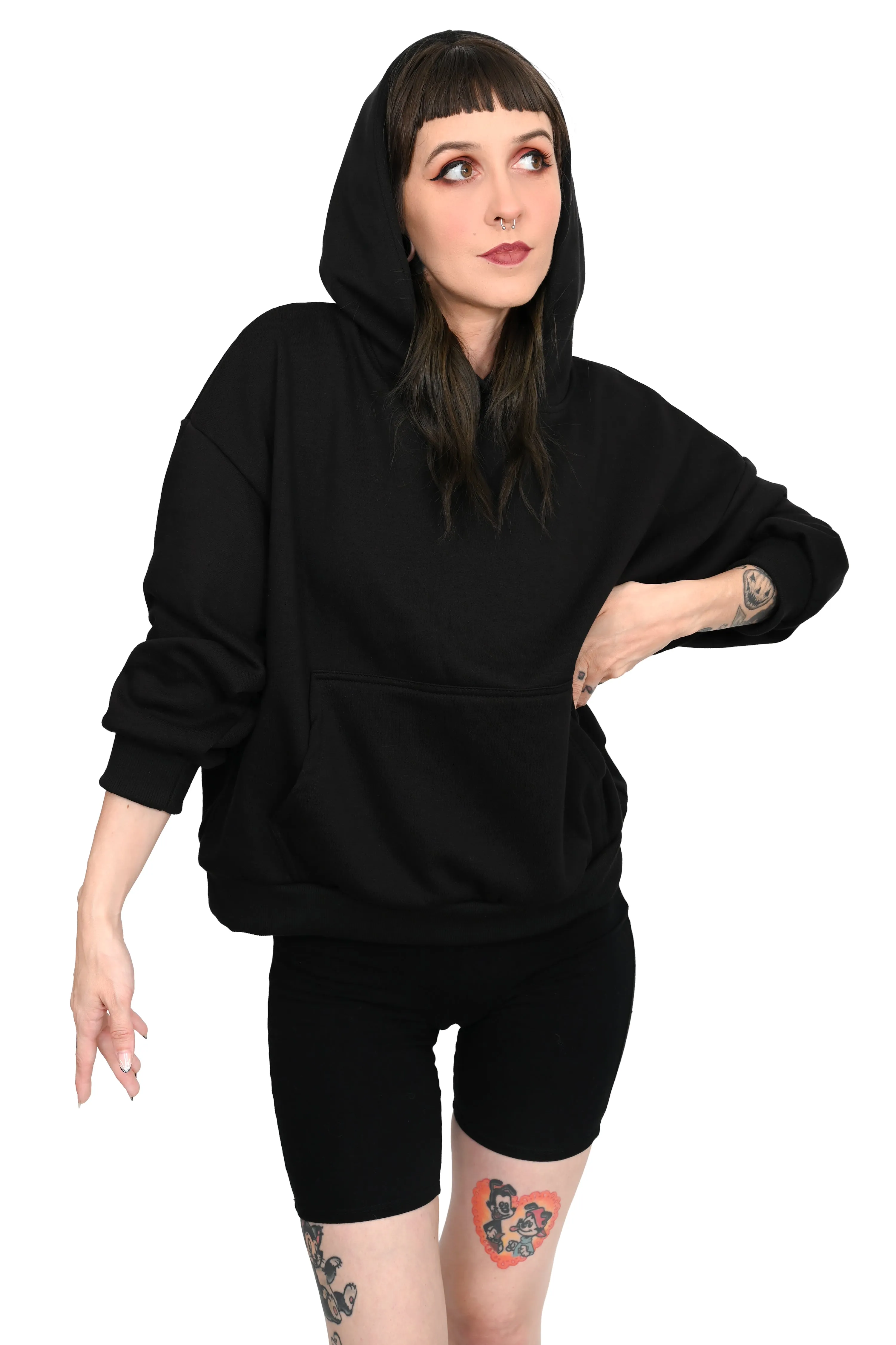Oversized Crop Hoodie