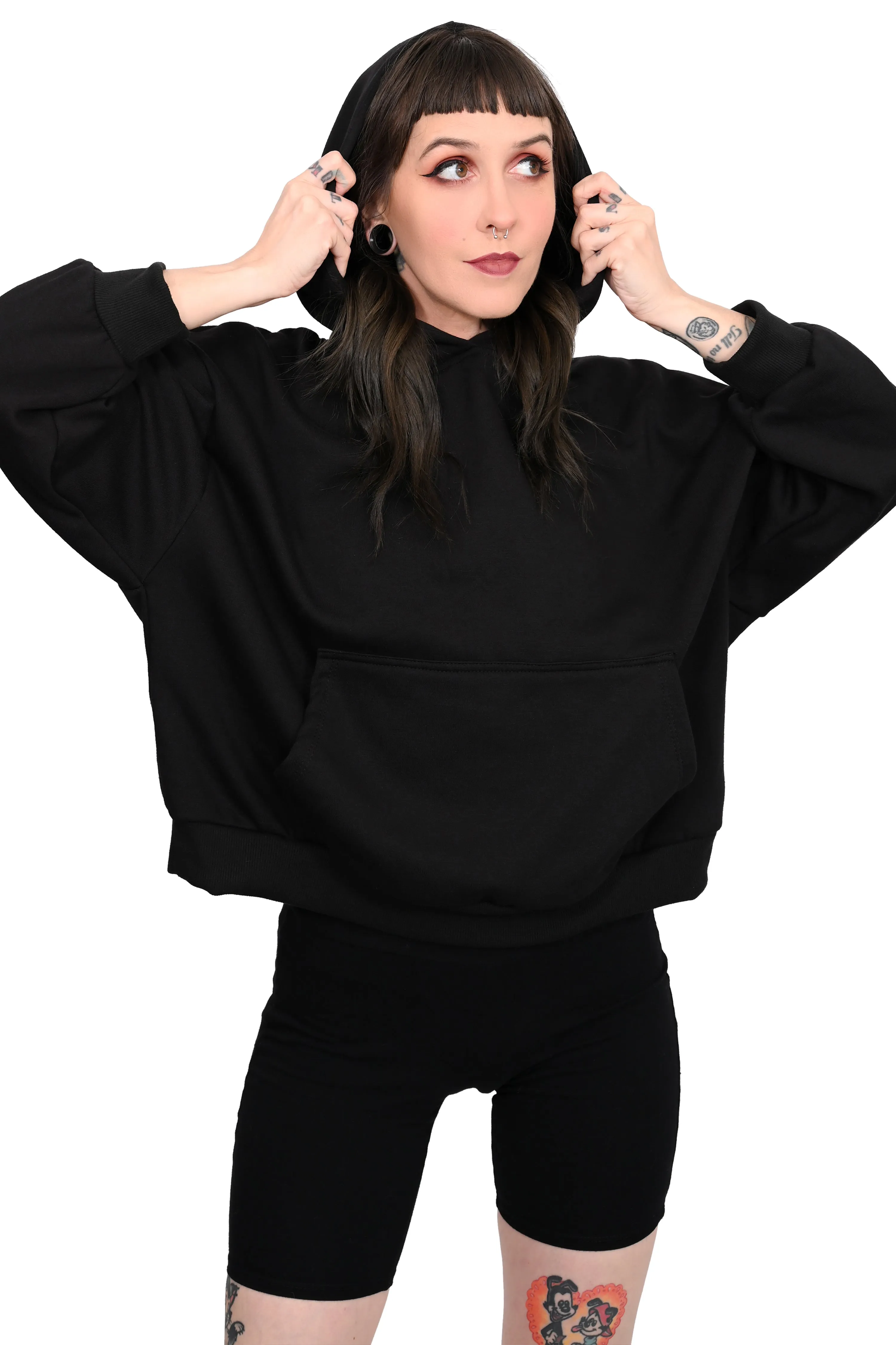 Oversized Crop Hoodie