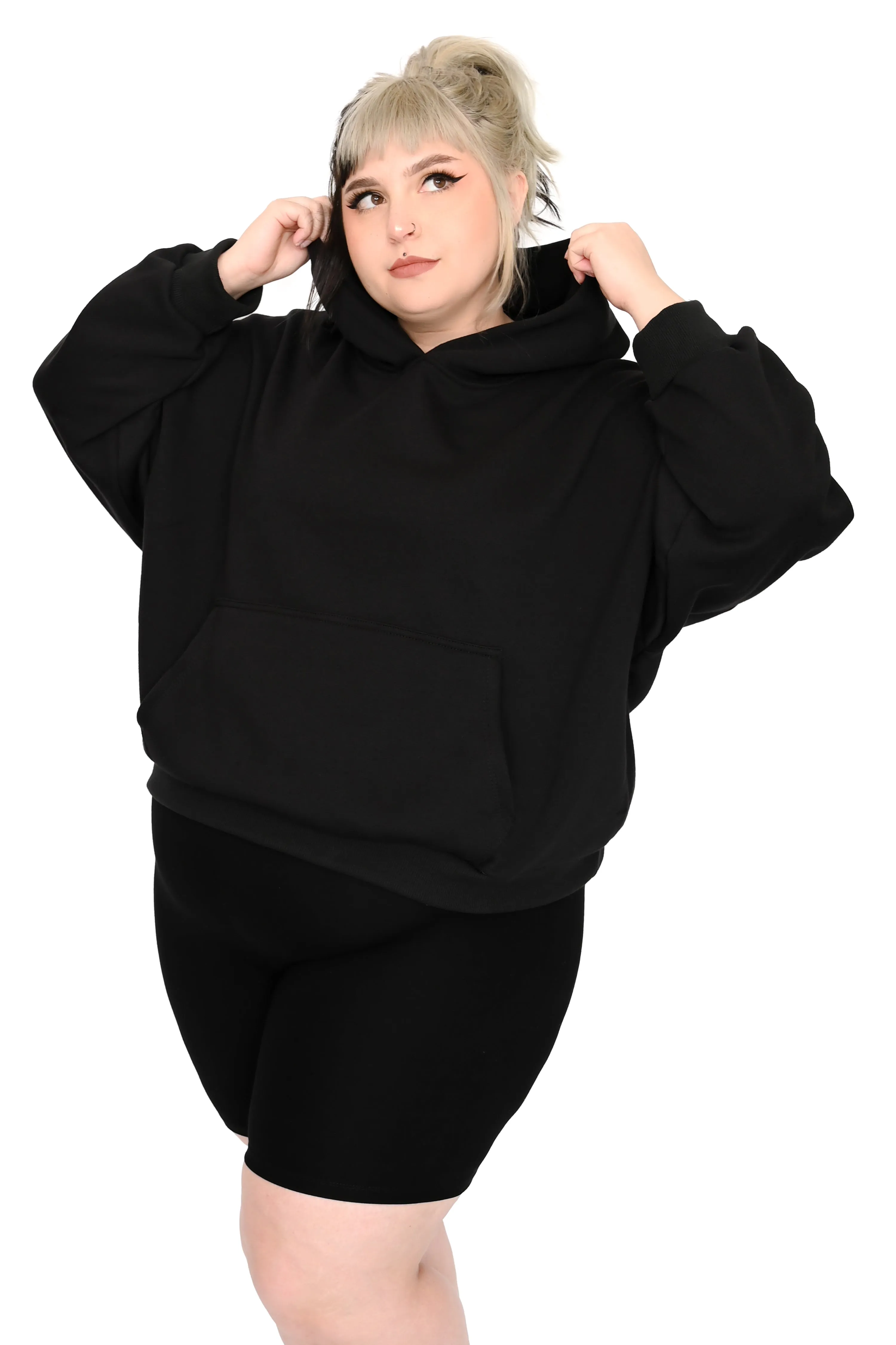 Oversized Crop Hoodie