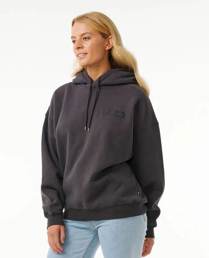 Rip Curl - Surf Puff Heritage Hood ( Washed Black)