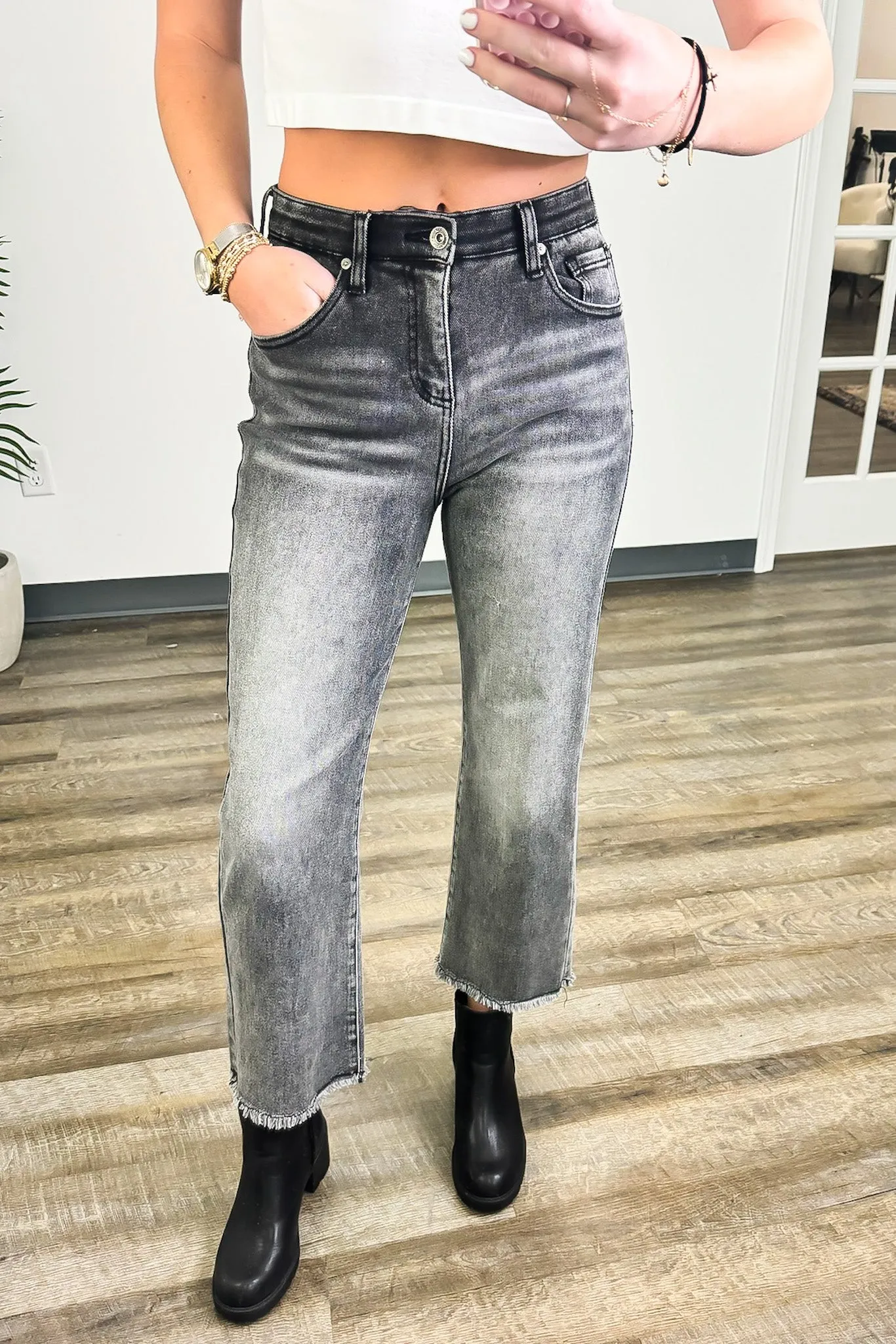 Skyline Charm High Rise Bootcut Jeans