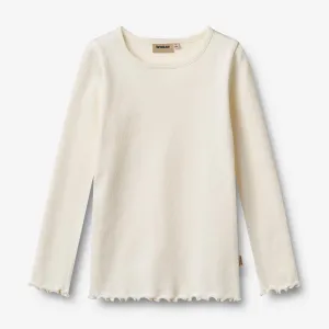 T-shirt L/S Ida - ivory