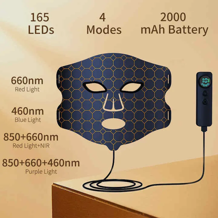 Trends Vibration Massage Red Light -قناع تدليك الاهتزاز
