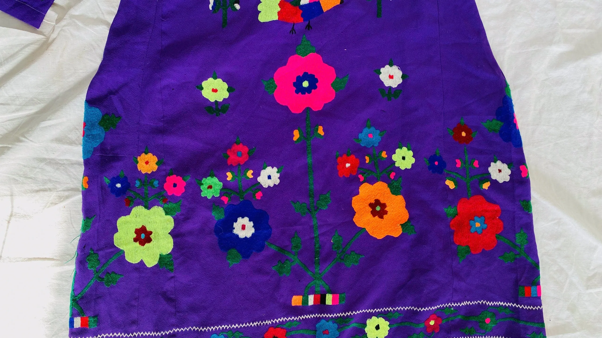 Vintage Suzani Dress. S-L. Uzbek