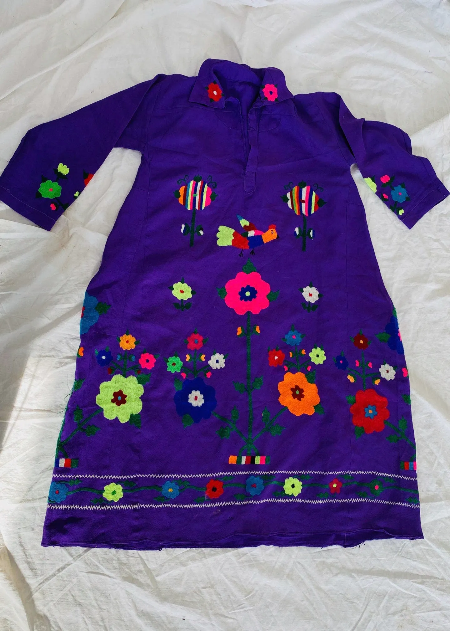Vintage Suzani Dress. S-L. Uzbek