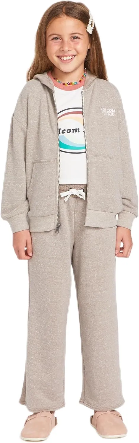 Volcom Little Girls Lived in Lounge Frenchie Zip Fleece Sweatshirt